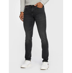 Tommy Jeans pánské tmavě šedé džíny SCANTON SLIM - 36/34 (1BZ)